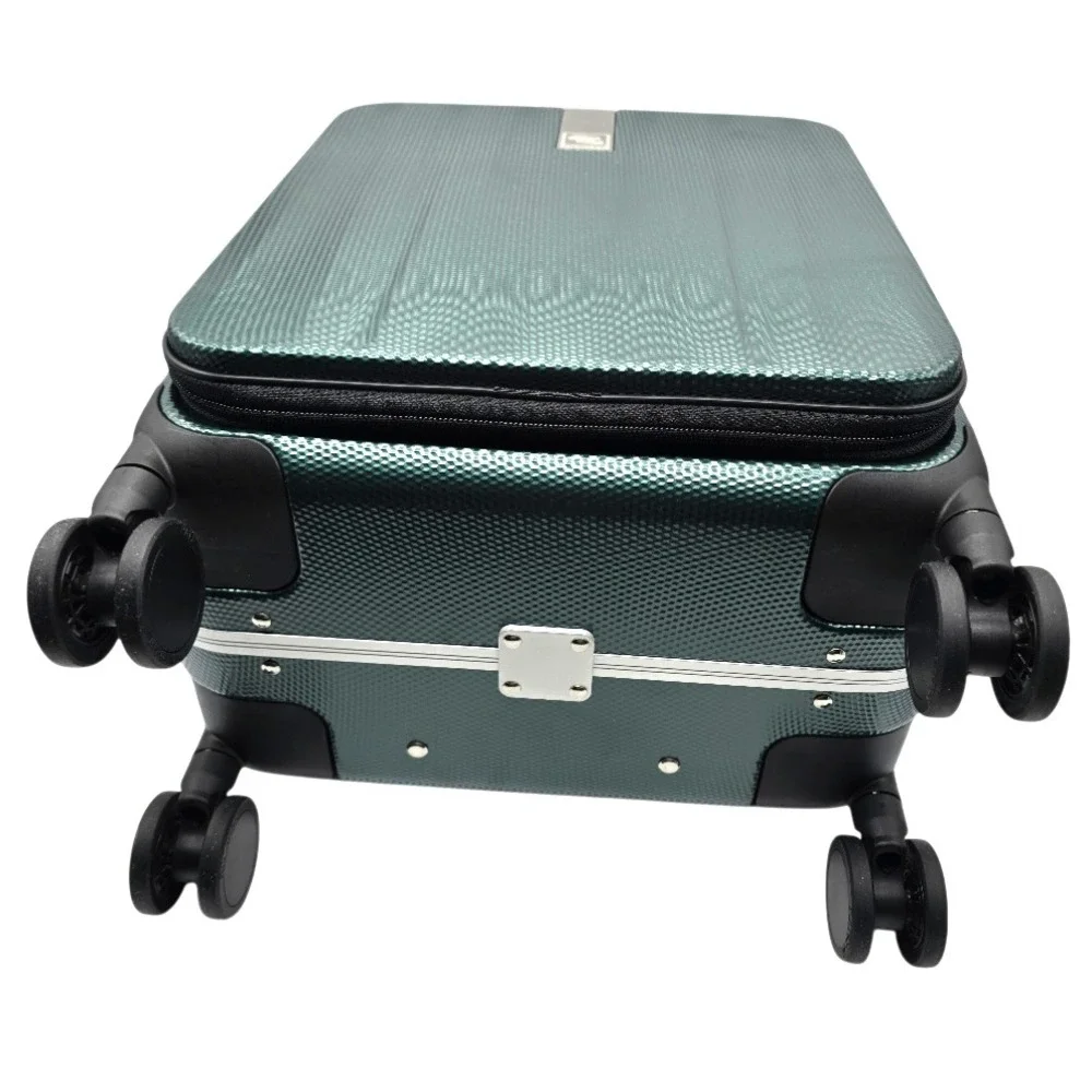 Hanke 16in Underseat Carry‎ On Luggage Hardshell Top Opening 26.2L Dark Green